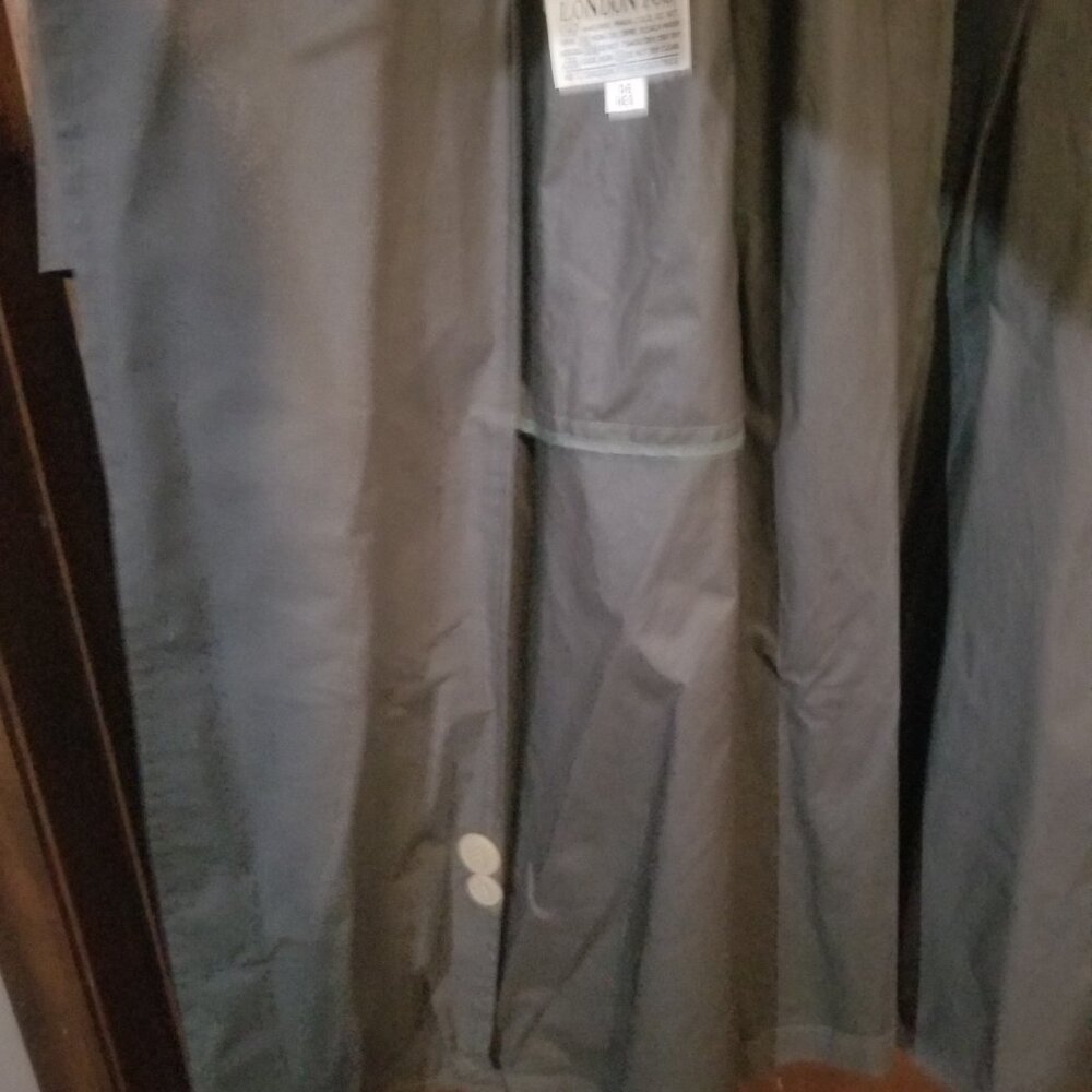 London Fog size 46 Reg green trench coat - Picture 4 of 9